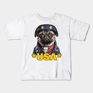 Pug USA Kids T-Shirt